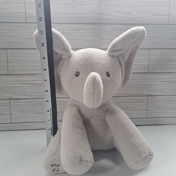 GUND Baby Animated Flappy The Elephant Plush Stuffed Toy Sings Plays Peek A Boo! - Picture 10 of 16